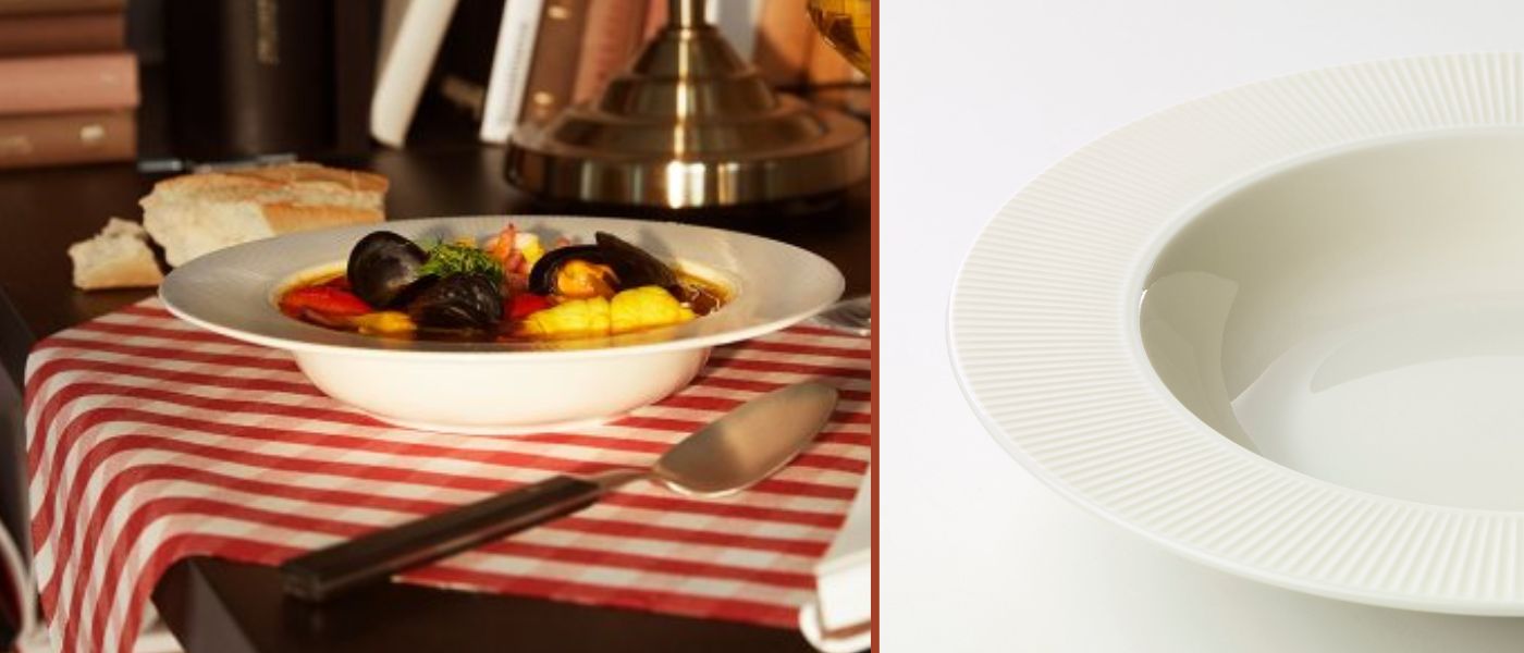 بشقاب خورشت خوری ایکیا مدل IKEA OFANTLIGT